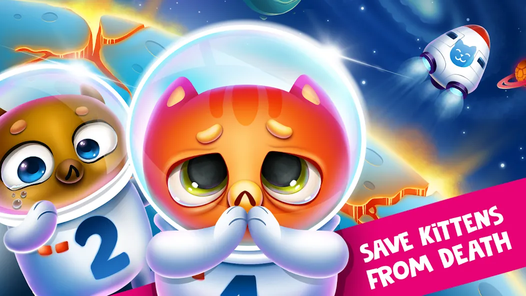 Скачать взлом Space Cat Evolution: Kitty col  [МОД Много монет] — полная версия apk на Андроид screen 1