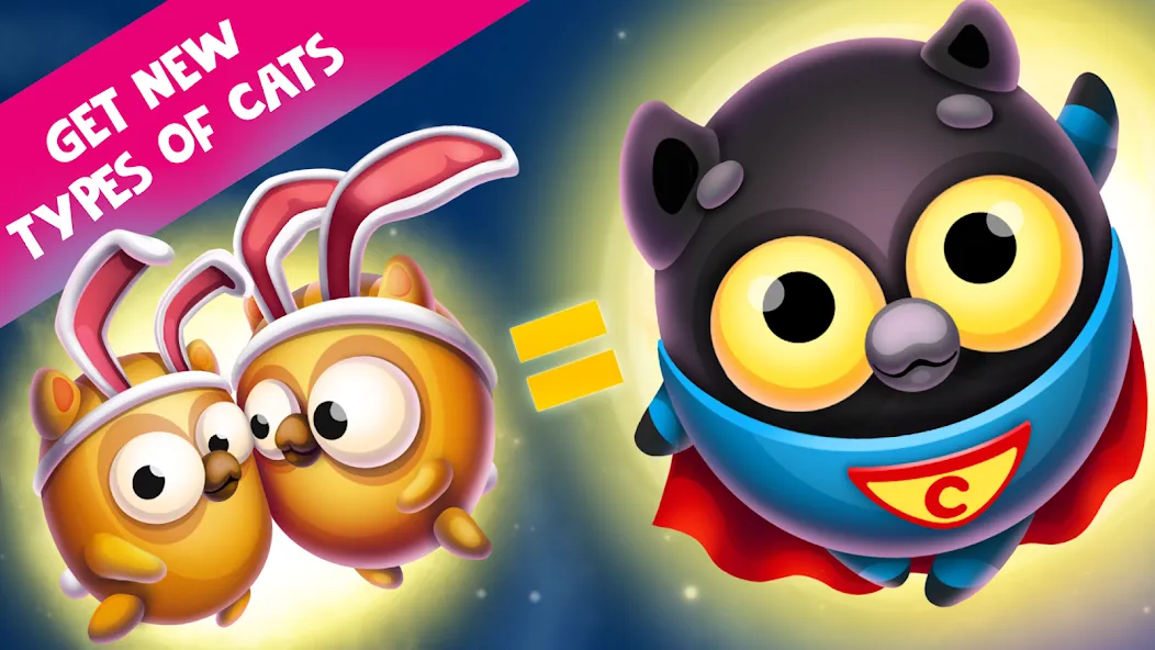 Скачать взлом Space Cat Evolution: Kitty col  [МОД Много монет] — полная версия apk на Андроид screen 5