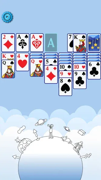 Взлом Solitaire Space™ (Солярис Спейс)  [МОД Menu] — стабильная версия apk на Андроид screen 2