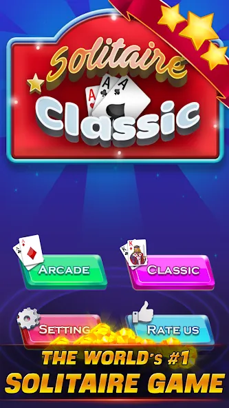 Скачать взломанную Solitaire Classic (Солитер Классик)  [МОД Unlimited Money] — стабильная версия apk на Андроид screen 5