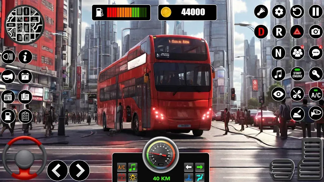 Скачать взлом Bus Simulator 3D Bus Games (Городское автобусное симуляторение)  [МОД Меню] — полная версия apk на Андроид screen 4