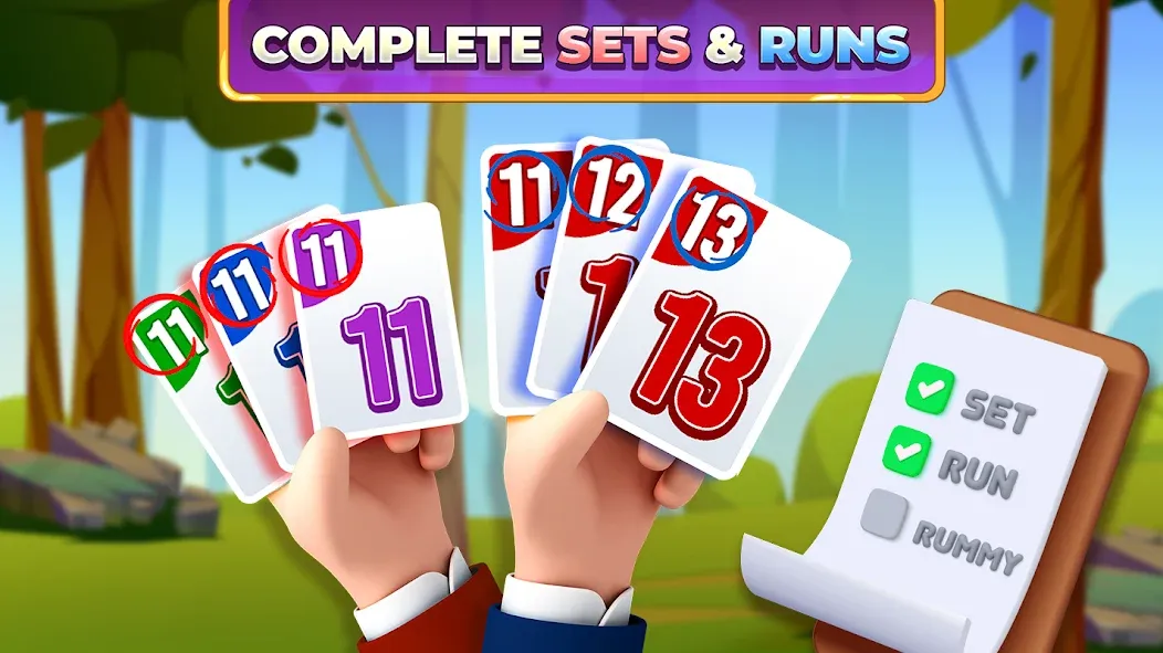 Скачать взлом Rummy Rush — Classic Card Game (Рамми Раш)  [МОД Много монет] — стабильная версия apk на Андроид screen 2