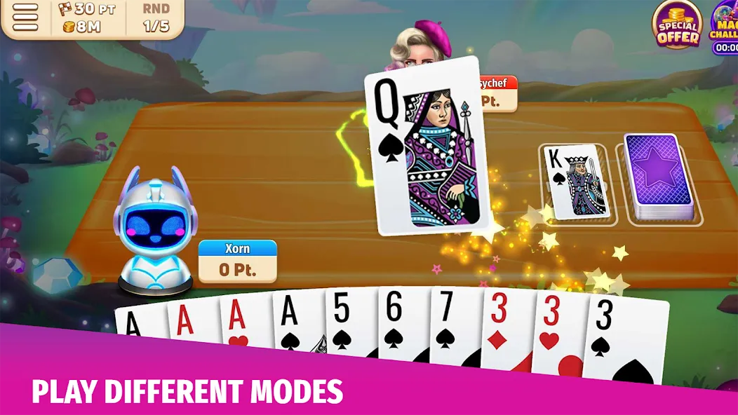 Скачать взломанную Gin Rummy Stars — Card Game (Джин Рамми Старс)  [МОД Unlimited Money] — полная версия apk на Андроид screen 2