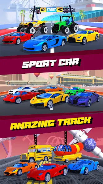 Взломанная Car Race 3D — Racing Master (С  3D  Гонки на автомобилях 3D)  [МОД Unlocked] — стабильная версия apk на Андроид screen 3