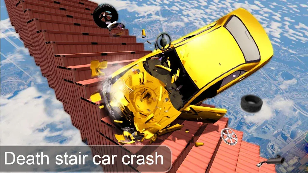 Скачать взломанную Beam Drive Crash Death Stair C (Бим Драйв Краш Дэт Стэр С)  [МОД Бесконечные деньги] — последняя версия apk на Андроид screen 1