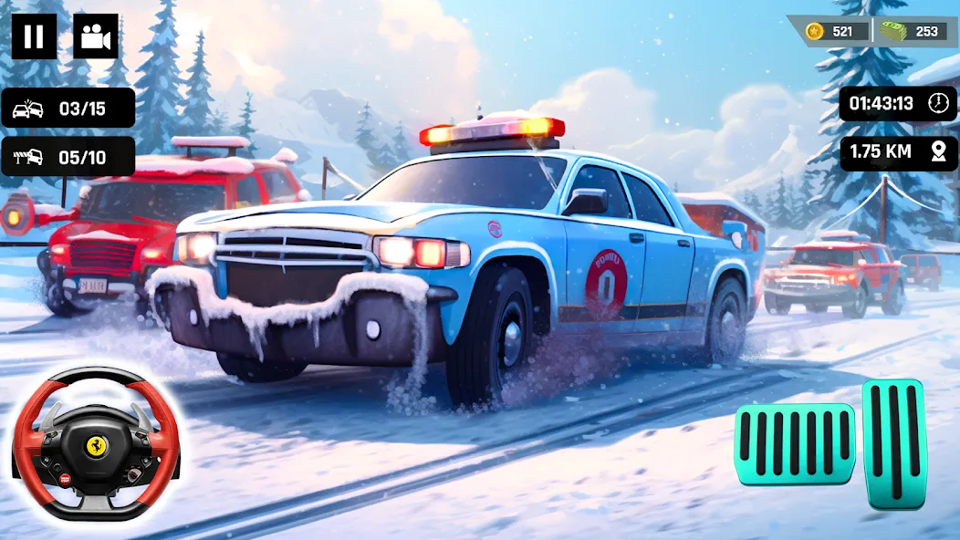 Скачать взломанную Police Car Kids Driving Game (Кидс Полис Геймс)  [МОД Много денег] — стабильная версия apk на Андроид screen 3