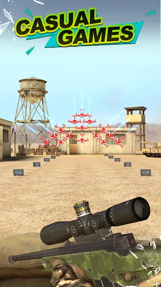 Взломанная Gun Shooting Range  [МОД Меню] — последняя версия apk на Андроид screen 3