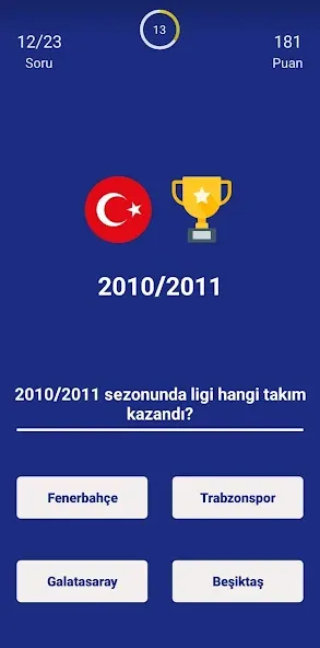 Скачать взлом Türkiye Süper Ligi Bilgi Oyunu  [МОД Unlimited Money] — стабильная версия apk на Андроид screen 3