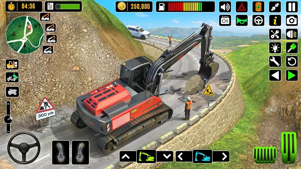 Скачать взломанную City Road Construction Games (Сити Роад Конструкшн Геймс)  [МОД Много денег] — стабильная версия apk на Андроид screen 1