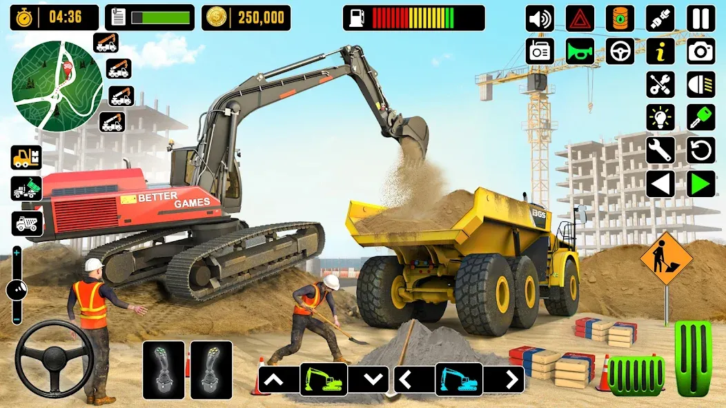 Скачать взломанную City Road Construction Games (Сити Роад Конструкшн Геймс)  [МОД Много денег] — стабильная версия apk на Андроид screen 5