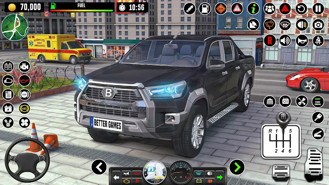 Скачать взломанную City Driving School Car Games  [МОД Все открыто] — последняя версия apk на Андроид screen 1