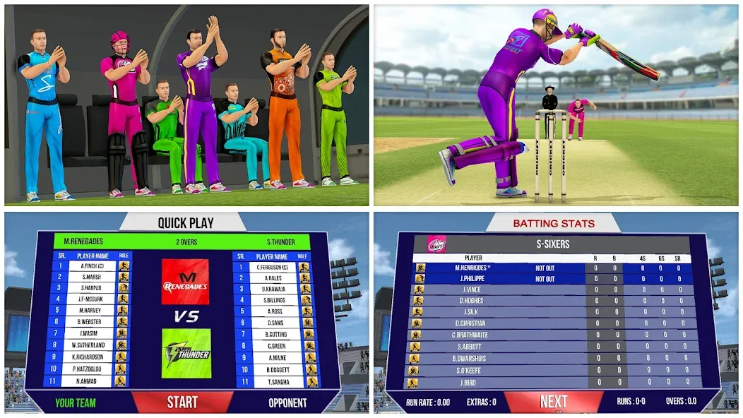 Взлом Aussie T20 Cricket Game 2023  [МОД Menu] — полная версия apk на Андроид screen 5