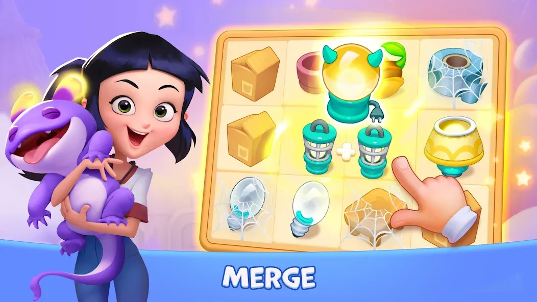 Скачать взломанную Lucy’s Ville: Fabulous Merge  [МОД Unlimited Money] — последняя версия apk на Андроид screen 2