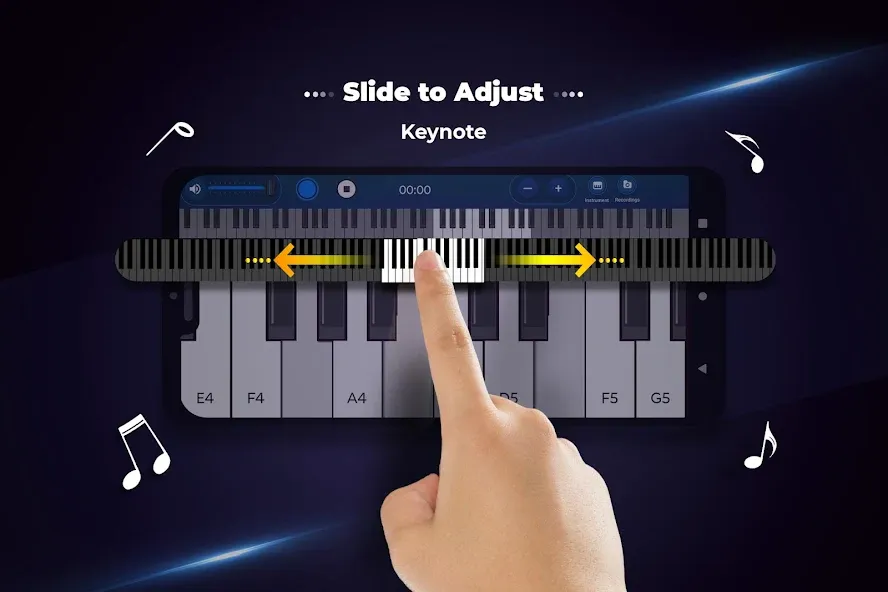 Скачать взлом Real Piano Keyboard  [МОД Много монет] — стабильная версия apk на Андроид screen 3