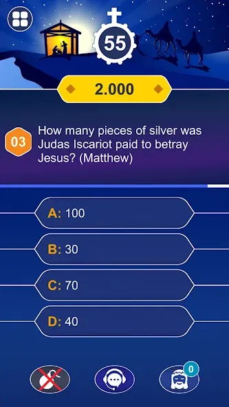 Скачать взлом Daily Bible Trivia: Quiz Games  [МОД Unlocked] — стабильная версия apk на Андроид screen 4