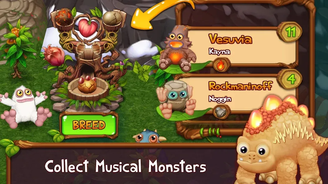 Взлом Singing Monsters: Dawn of Fire (Сингинг Монстерс)  [МОД Unlocked] — стабильная версия apk на Андроид screen 1