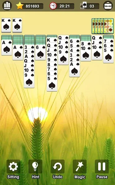 Скачать взлом Spider Solitaire  [МОД Все открыто] — полная версия apk на Андроид screen 3