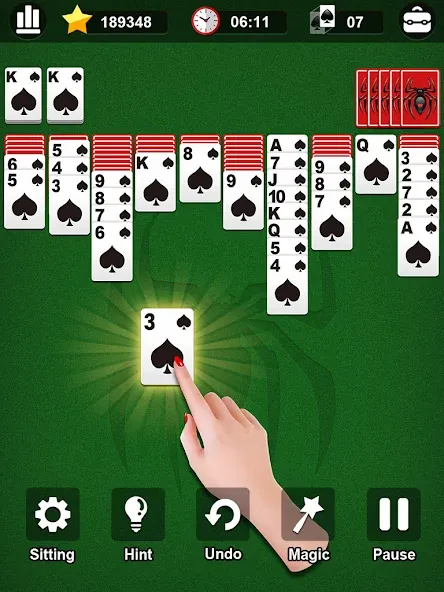 Скачать взлом Spider Solitaire  [МОД Все открыто] — полная версия apk на Андроид screen 5