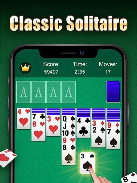 Скачать взломанную Solitaire  [МОД Бесконечные деньги] — стабильная версия apk на Андроид screen 5