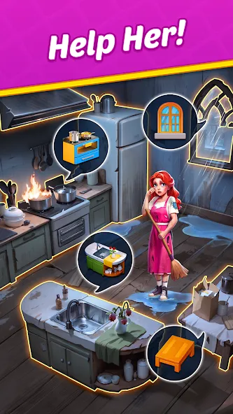 Скачать взломанную Jewel Manor — Home Design  [МОД Много денег] — полная версия apk на Андроид screen 4