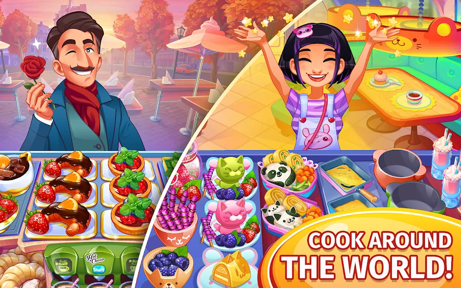 Взломанная Cooking Craze: Restaurant Game  [МОД Unlocked] — стабильная версия apk на Андроид screen 2