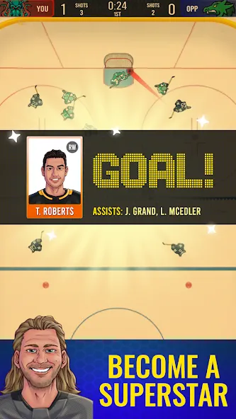 Скачать взлом Superstar Hockey (уперстар Хоккей)  [МОД Unlocked] — последняя версия apk на Андроид screen 3