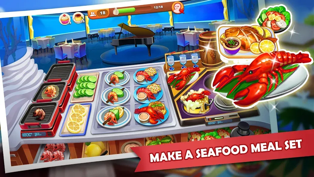 Взломанная Cooking Madness: A Chef's Game  [МОД Unlocked] — стабильная версия apk на Андроид screen 3