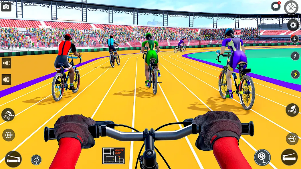 Взломанная BMX Cycle Race 3d Cycle Games (гонка на велосипедах 3D игры на велосипеде)  [МОД Много денег] — стабильная версия apk на Андроид screen 1