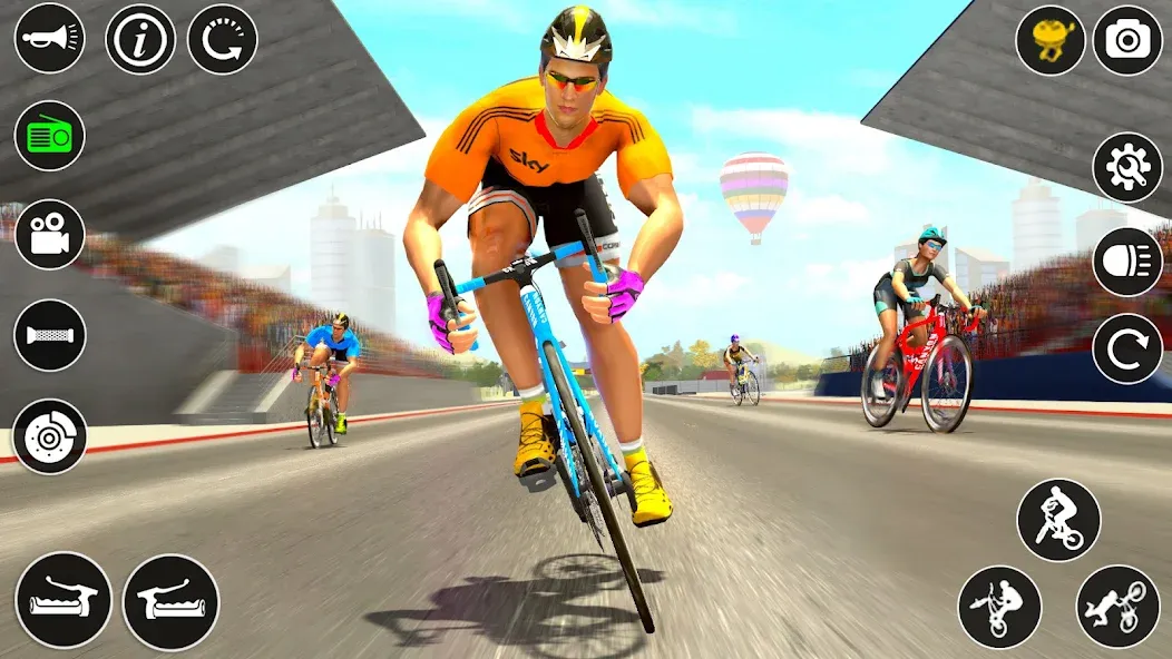 Взломанная BMX Cycle Race 3d Cycle Games (гонка на велосипедах 3D игры на велосипеде)  [МОД Много денег] — стабильная версия apk на Андроид screen 2