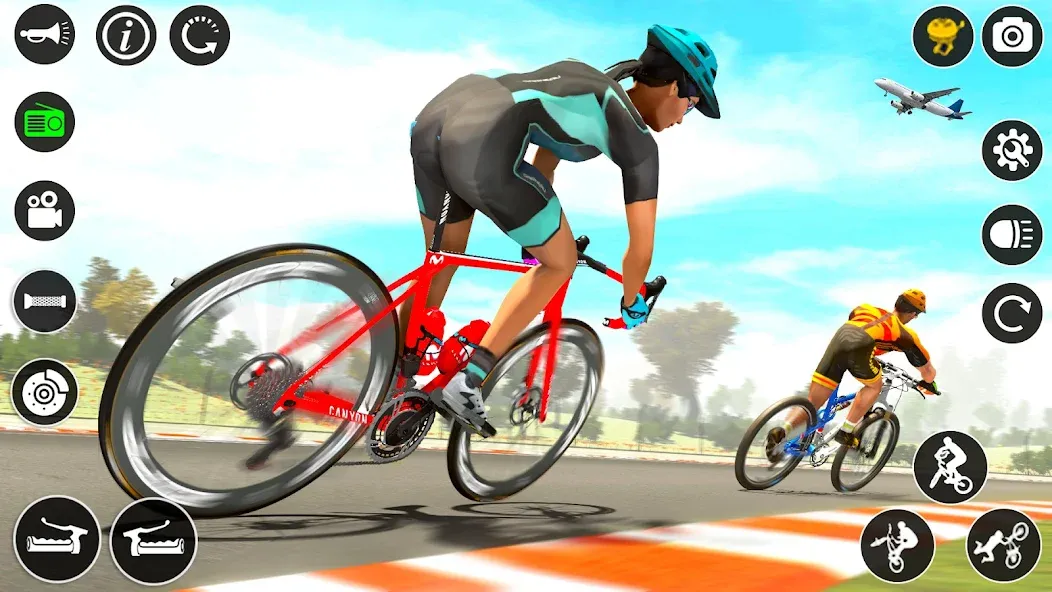 Взломанная BMX Cycle Race 3d Cycle Games (гонка на велосипедах 3D игры на велосипеде)  [МОД Много денег] — стабильная версия apk на Андроид screen 5