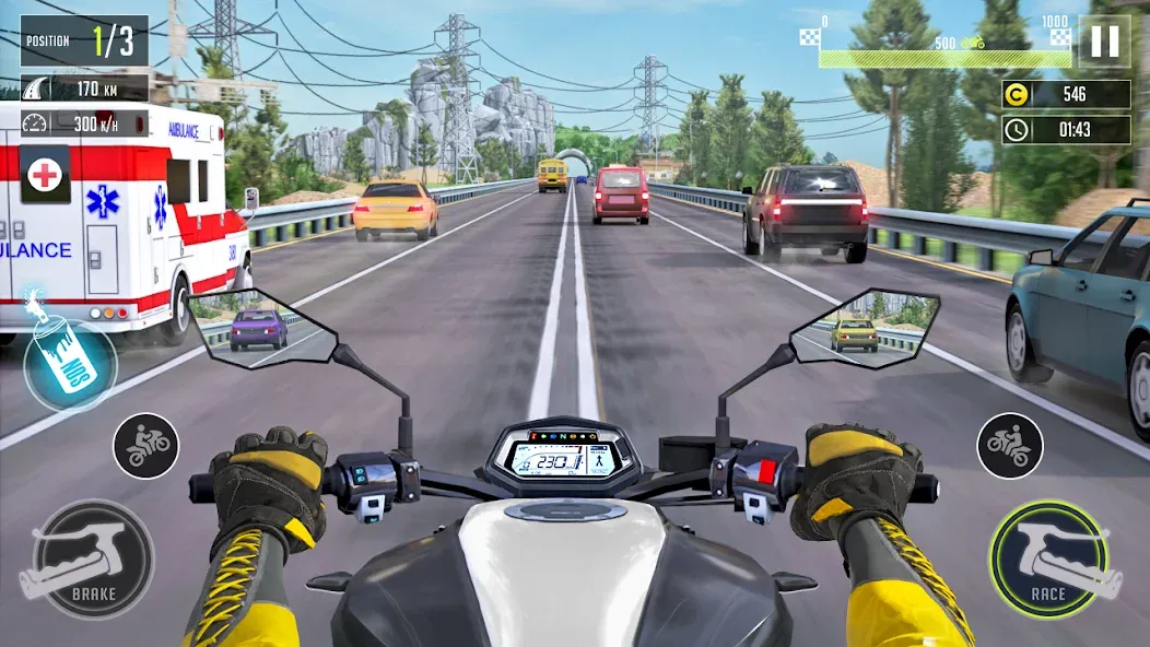 Взломанная 3d Bike Racing Bike Race Games  [МОД Mega Pack] — последняя версия apk на Андроид screen 1