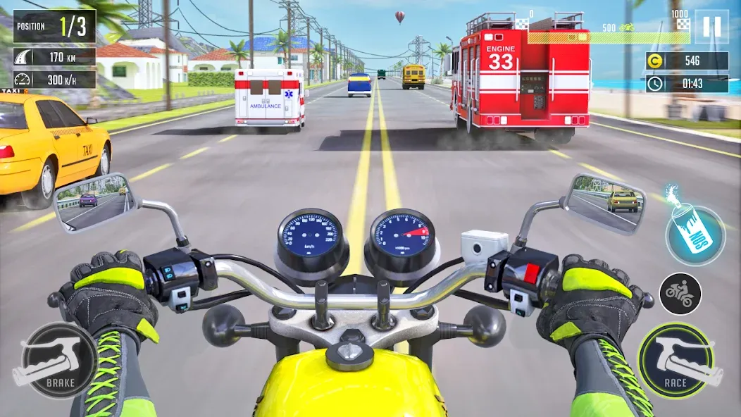 Взломанная 3d Bike Racing Bike Race Games  [МОД Mega Pack] — последняя версия apk на Андроид screen 2