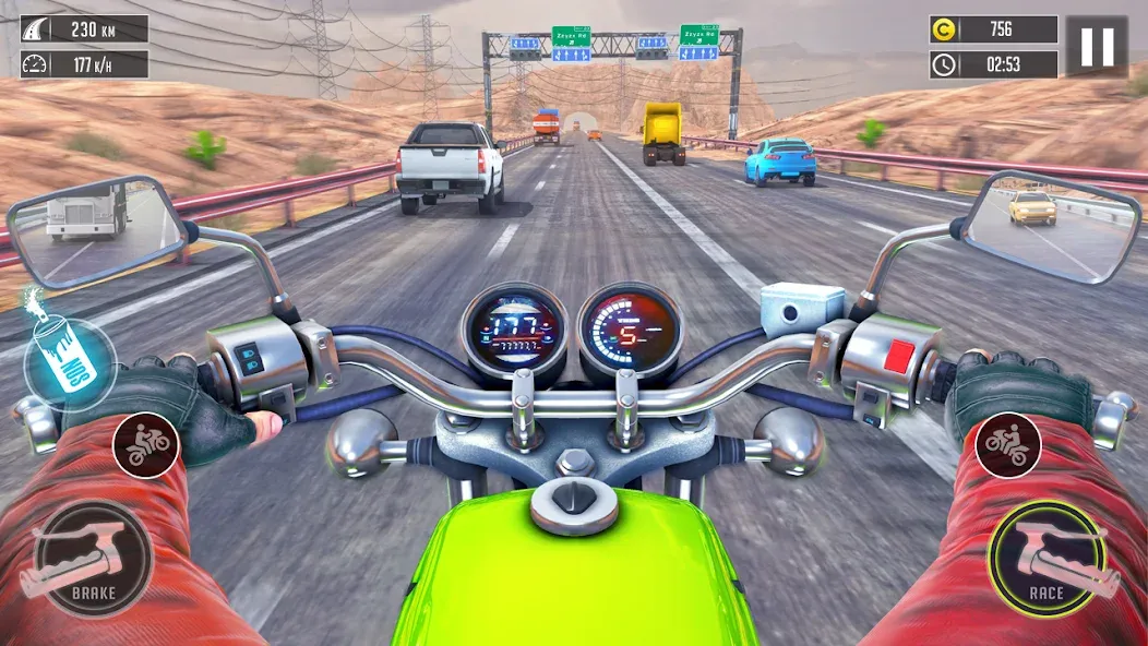 Взломанная 3d Bike Racing Bike Race Games  [МОД Mega Pack] — последняя версия apk на Андроид screen 3