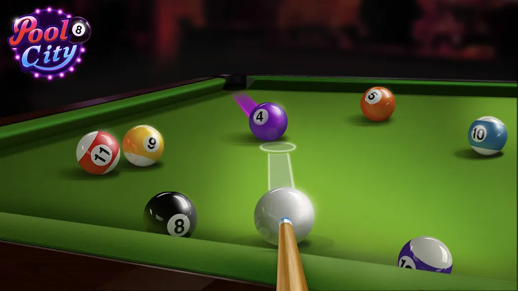 Скачать взломанную Pooking — Billiards City (Пукинг)  [МОД Бесконечные монеты] — последняя версия apk на Андроид screen 1