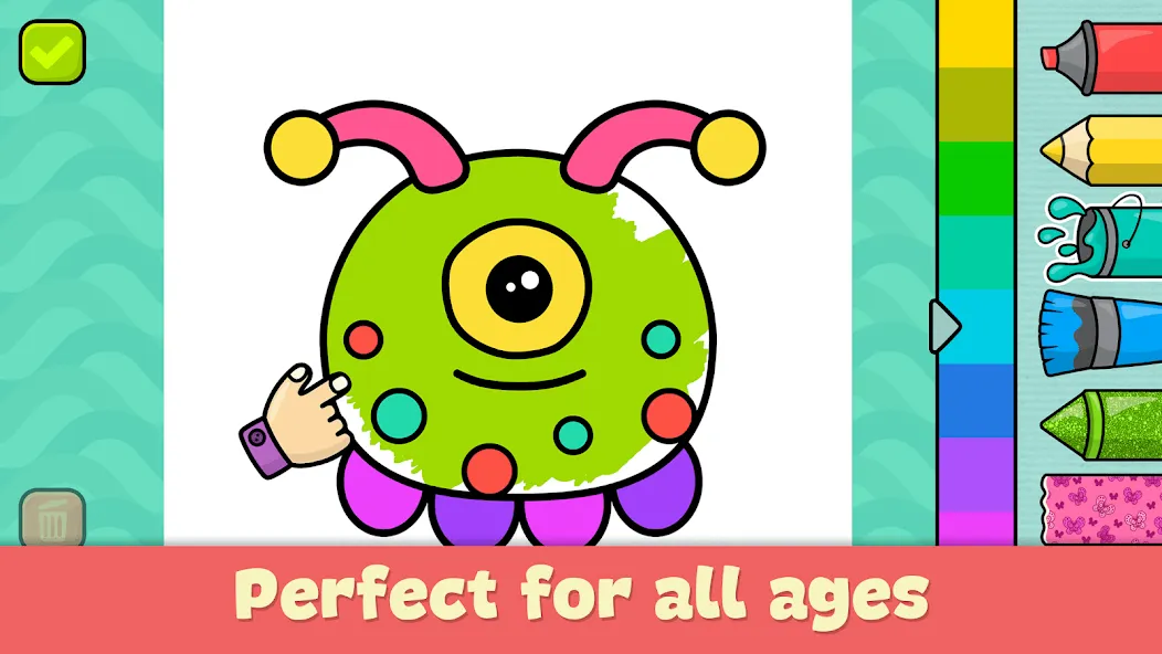 Взломанная Coloring Book — Games for Kids  [МОД Unlimited Money] — последняя версия apk на Андроид screen 1