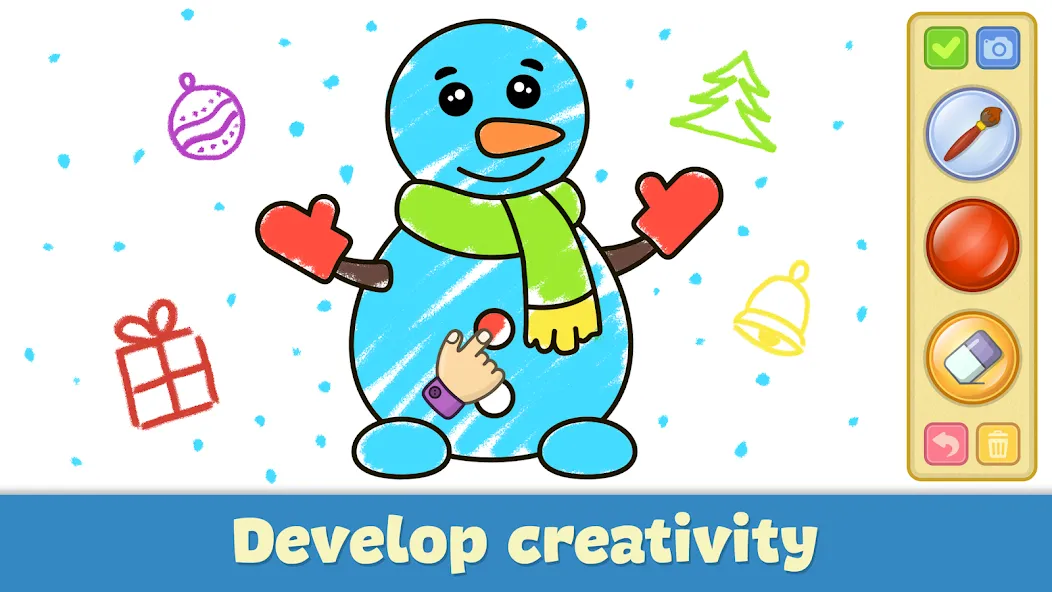 Скачать взлом Kids Coloring & Drawing Games  [МОД Много денег] — стабильная версия apk на Андроид screen 3