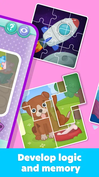 Скачать взломанную Kids Puzzles: Games for Kids  [МОД Menu] — последняя версия apk на Андроид screen 5