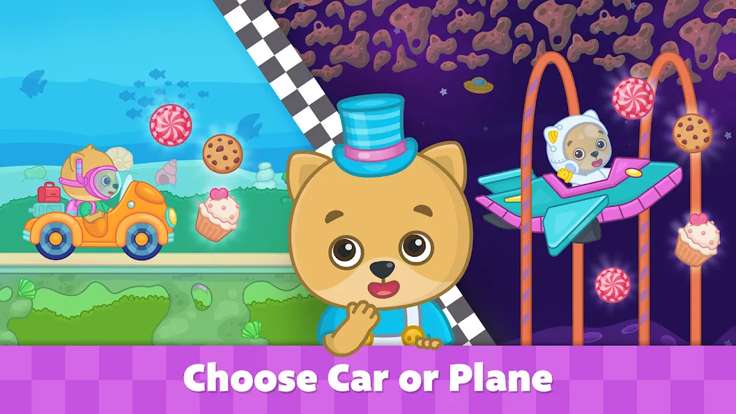 Взлом Bimi Boo Car Games for Kids  [МОД Меню] — полная версия apk на Андроид screen 3