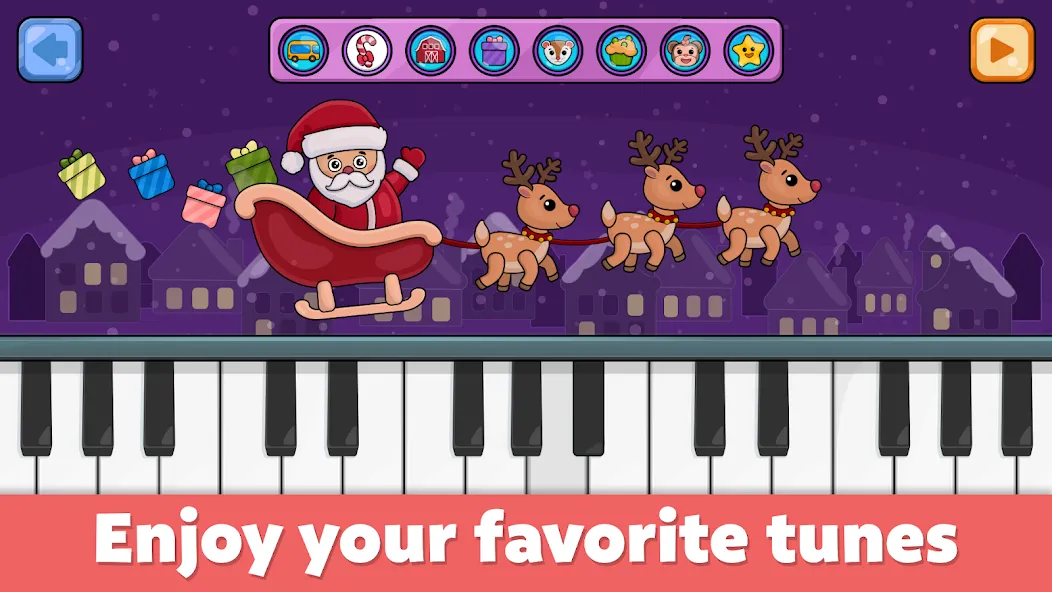 Взломанная Baby Piano: Kids Music Games  [МОД Меню] — стабильная версия apk на Андроид screen 1