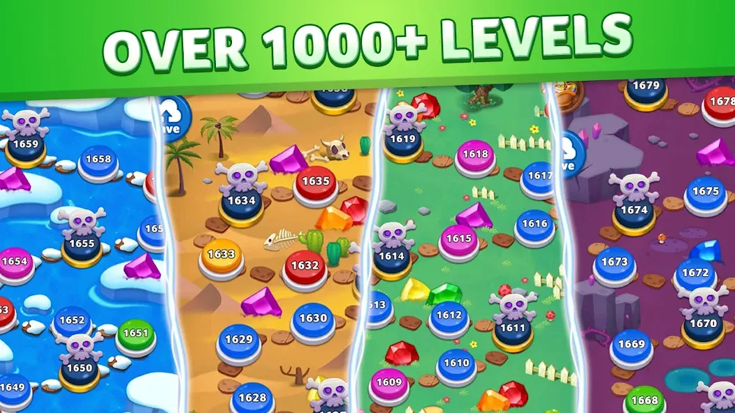 Взлом Jewel Match King  [МОД Mega Pack] — последняя версия apk на Андроид screen 3