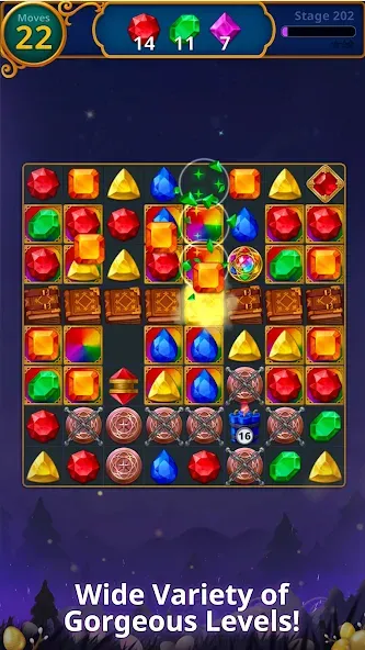 Взломанная Jewels Magic: Mystery Match3 (Джуэлс Мэджик)  [МОД Меню] — последняя версия apk на Андроид screen 5