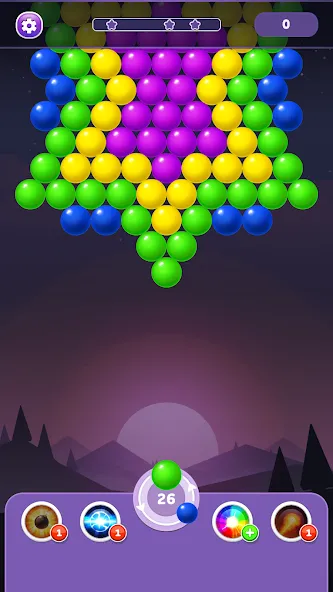 Взлом Bubble Shooter Rainbow  [МОД Бесконечные деньги] — стабильная версия apk на Андроид screen 1