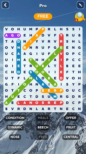 Скачать взломанную Word Search — Word Puzzle Game  [МОД Меню] — полная версия apk на Андроид screen 3