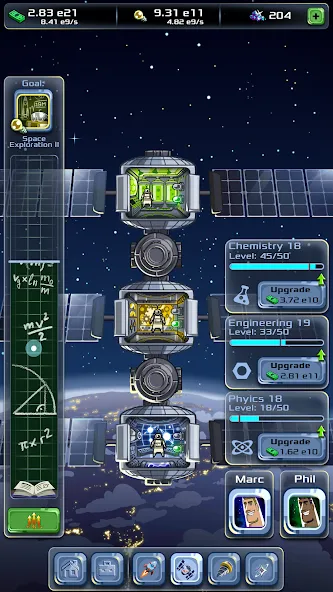 Скачать взломанную Idle Space Company (Айдл)  [МОД Mega Pack] — полная версия apk на Андроид screen 3