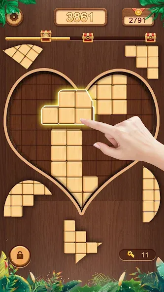 Скачать взломанную WoodCube — Woody Puzzle (ВудКуб)  [МОД Mega Pack] — стабильная версия apk на Андроид screen 4