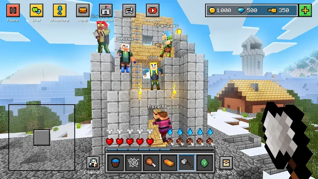 Взломанная Block World 3D: Craft & Build  [МОД Mega Pack] — последняя версия apk на Андроид screen 3