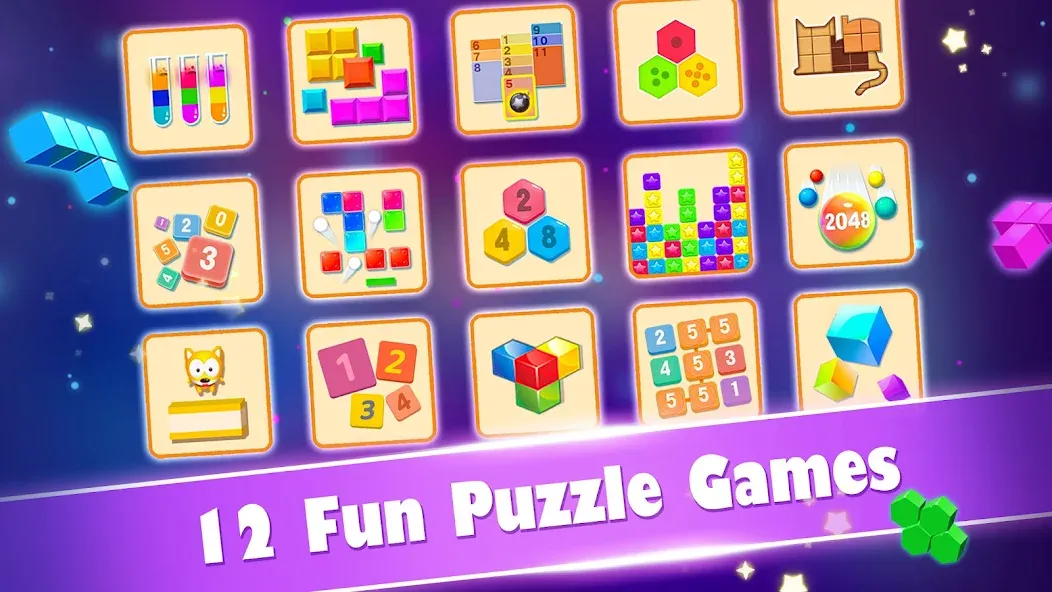 Скачать взлом Block Gems: Block Puzzle Games (Блок драгоценные камни)  [МОД Unlocked] — последняя версия apk на Андроид screen 1