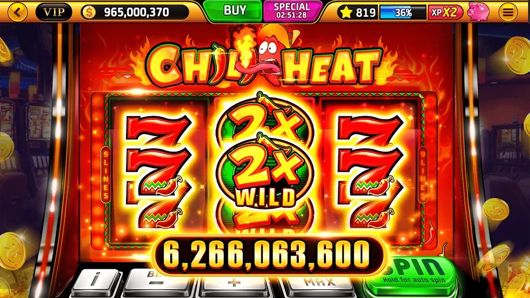 Взлом Wild Classic Slots Casino Game  [МОД Mega Pack] — стабильная версия apk на Андроид screen 5