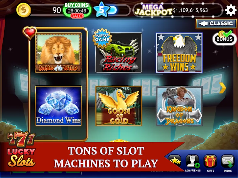 Скачать взломанную Lucky Slots (Лаки Слотс)  [МОД Menu] — полная версия apk на Андроид screen 1