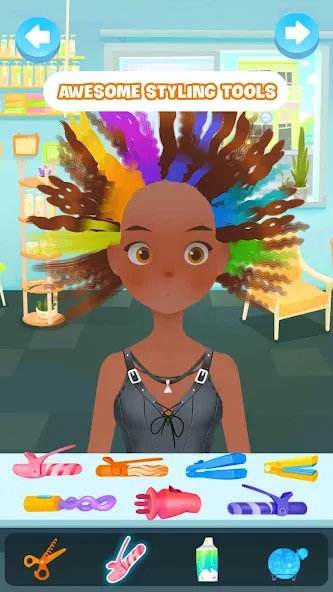 Взломанная Hair salon games : Hairdresser  [МОД Unlimited Money] — полная версия apk на Андроид screen 2